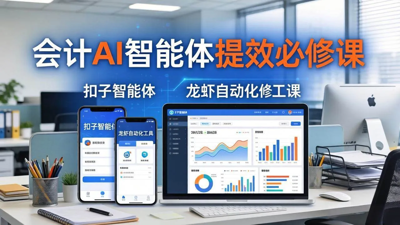 （18151期）财务会计AI智能体提效必修课：扣子智能体+龙虾自动化+报表分析，一站式提升财务工作效率-梦帆创业网