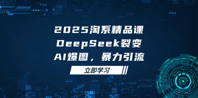 2025 淘系精品课，DeepSeek 裂变，AI 爆图，暴力引流-梦帆创业网