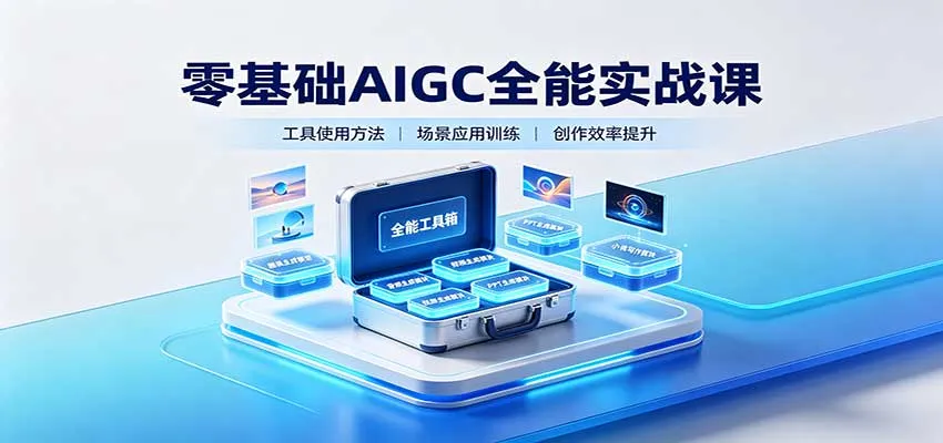 零基础AIGC全能实战课:覆盖绘画、影音、PPT、小说多场景AI创作 零基础AIGC全能实战课:覆盖绘画、影音、PPT、小说多场景AI创作