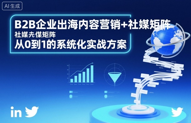 B2B企业出海内容营销+社媒矩阵，从0到1的系统化实战方案-梦帆创业网