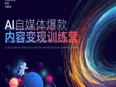 AI自媒体爆款内容变现训练营，20%底层逻辑，60%实操方法，20%案例拆解(即学即用)-梦帆创业网