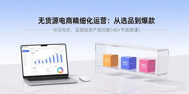 （15896期）无货源电商精细化运营：从选品到爆款，实现轻资产高回报(40+节系统课)-梦帆创业网
