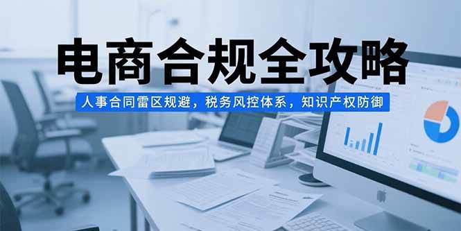（15377期）电商合规全攻略，人事合同雷区规避，税务风控体系，知识产权防御-梦帆创业网