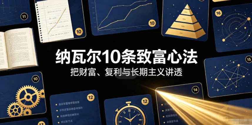 付费文章：纳瓦尔10条致富心法-梦帆创业网