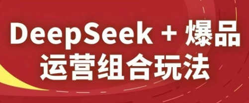 DeepSeek+爆品运营组合玩法，2025淘系精品课-梦帆创业网