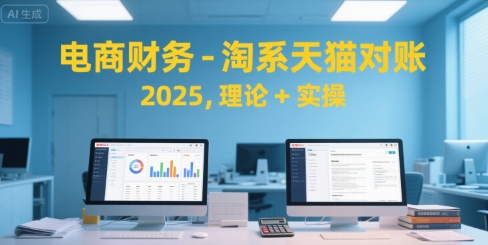 电商财务-淘系天猫对账2025，理论+实操-梦帆创业网