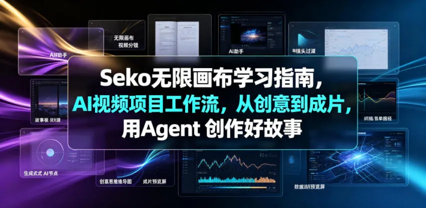 Seko无限画布学习指南，AI视频项目工作流，从创意到成片，用Agent 创作好故事-梦帆创业网