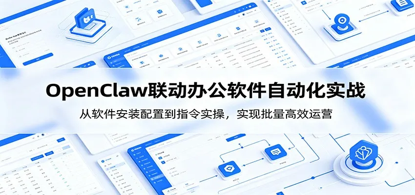 OpenClaw自动化实操课：从软件安装配置到指令实操，实现批量高效运营-梦帆创业网