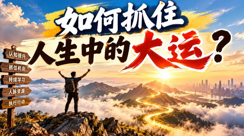 某公众号付费文章：如何抓住人生中的大运？-梦帆创业网