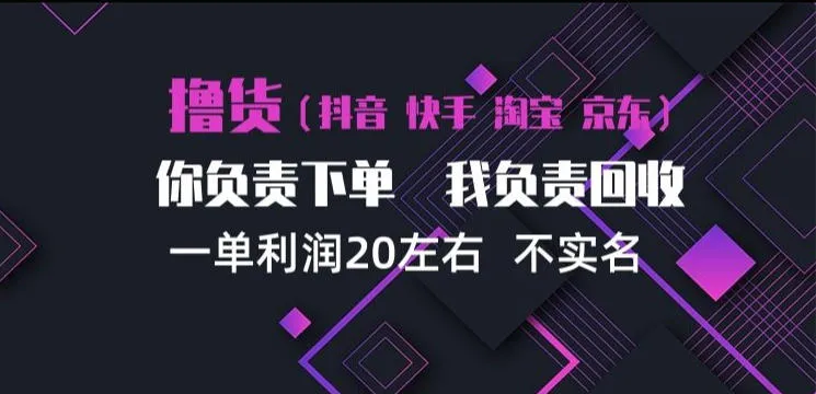 抖音淘宝快手买手项目，一单利润20左右，单号每天下三单，可矩阵【揭秘】-梦帆创业网