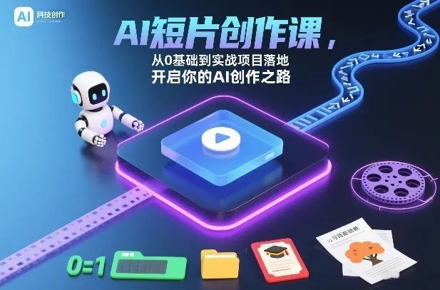 AI短片创作课,从0基础到实战项目落地,开启你的AI创作之路(更新0411) AI短片创作课,从0基础到实战项目落地,开启你的AI创作之路(更新0411)