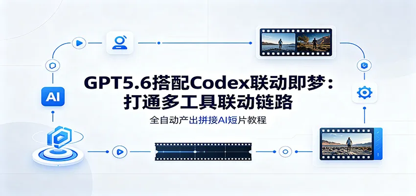 GPT5.6搭配Codex联动即梦：打通多工具联动链路，全自动产出拼接AI短片教程-梦帆创业网