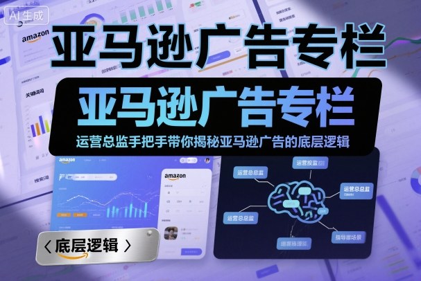 亚马逊广告专栏：运营总监手把手带你揭秘亚马逊广告的底层逻辑-梦帆创业网
