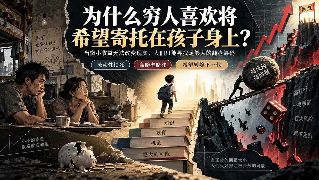 （20318期）社群精品文章：为什么穷人喜欢将希望寄托在孩子身上？-梦帆创业网