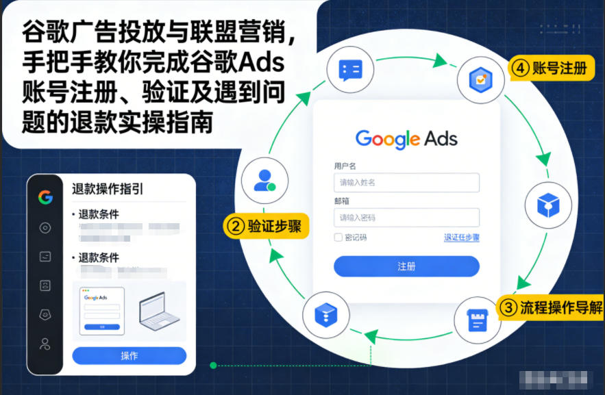 谷歌广告投放与联盟营销，手把手教你完成谷歌Ads账号注册、验证及遇到问题的退款实操指南-梦帆创业网