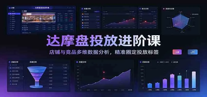 达摩盘投放进阶课:店铺与竞品多维数据分析,精准圈定投放标签 达摩盘投放进阶课:店铺与竞品多维数据分析,精准圈定投放标签