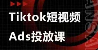 Ads视频投放课，tiktok短视频广告投放课-梦帆创业网