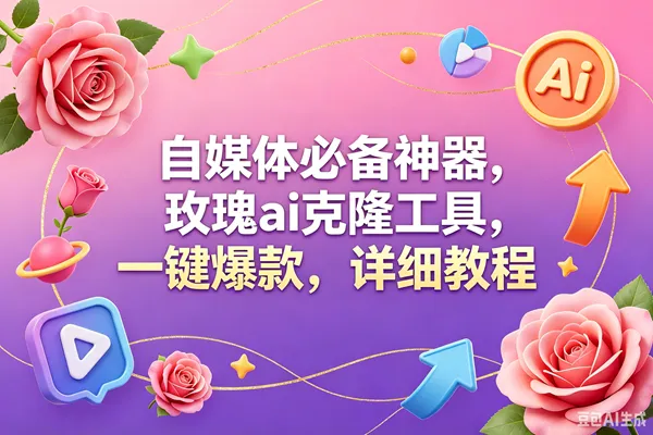 （18852期）玫瑰克隆工具，一键爆款ai，自媒体必备神器，50多个功能，详细教程-梦帆创业网