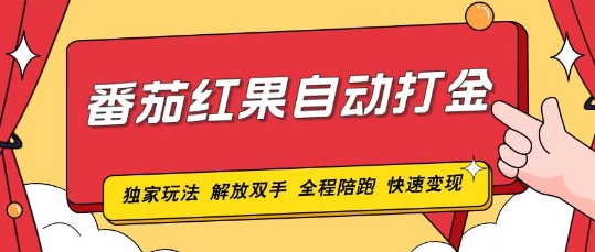 番茄红果独家玩法，单机50-100，可矩阵放大操作轻松，小白轻松上手!-梦帆创业网