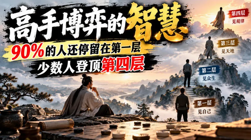 付费文章：高手博弈的智慧，90%的人还停留在第一层，少数人登顶第四层-梦帆创业网