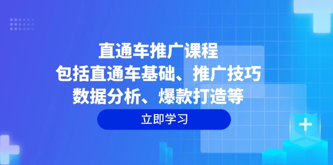 （14001期）直通车推广课程：包括直通车基础、推广技巧、数据分析、爆款打造等-梦帆创业网