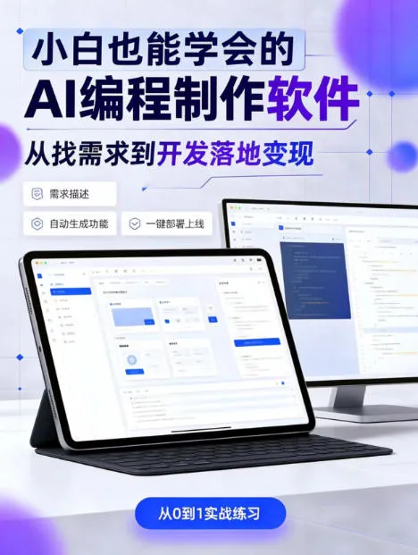 手把手教会你ai编程制作软件到变现全路径，零基础小白轻松上手，从找需求到开发落地变现【揭秘】-梦帆创业网