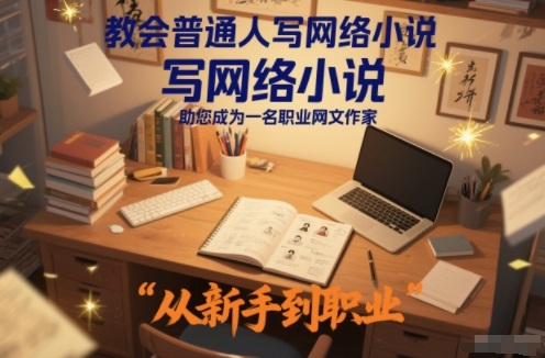 教会普通人写网络小说，助您成为一名职业网文作家-梦帆创业网