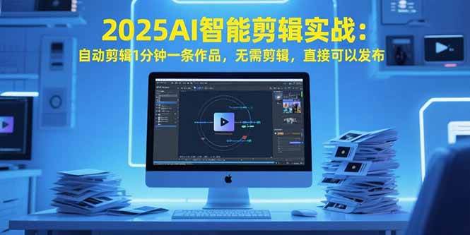 （15504期）2025AI智能剪辑实战：自动剪辑1分钟一条作品，无需剪辑，直接可以发布-梦帆创业网