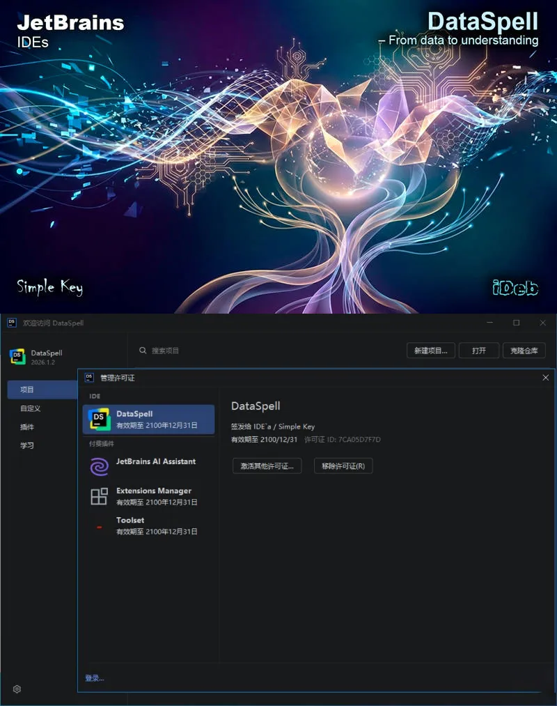 DataSpell v2026.1.2 直装特别版-梦帆创业网