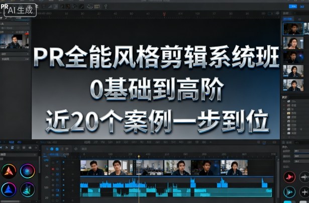 PR全能风格剪辑系统班，0基础到高阶，近20个案例一步到位-梦帆创业网