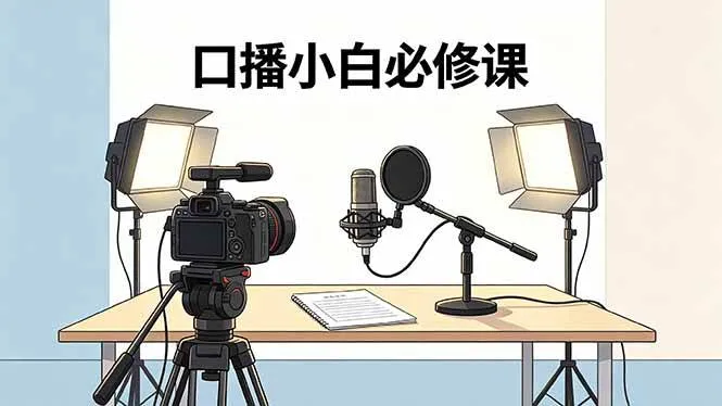 （18428期）口播小白必修课：录像收音灯光设备+脚本撰写，搭专业级录制场景-梦帆创业网