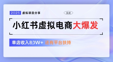 小红书虚拟电商项目，平台大力免费流量扶持，低门槛1拖3玩法-梦帆创业网