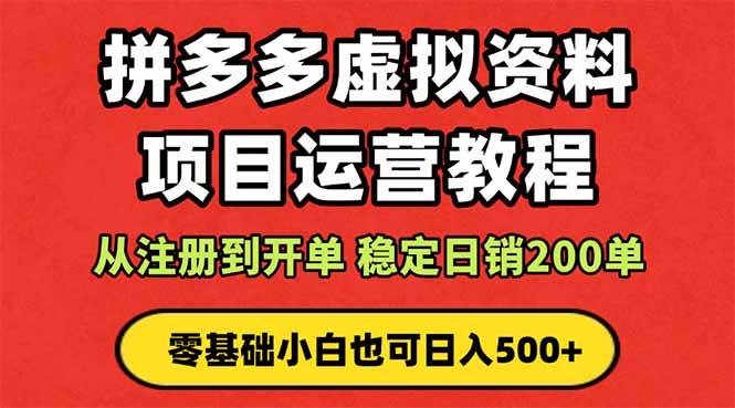 （16220期）拼多多开店运营课程： 蓝海变现玩法，轻松实现睡后收入 零基础小白也可…-梦帆创业网