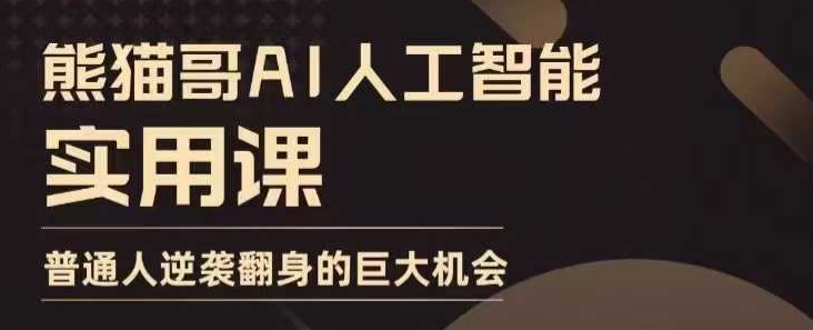 AI人工智能实用课，实在实用实战，普通人逆袭翻身的巨大机会-梦帆创业网