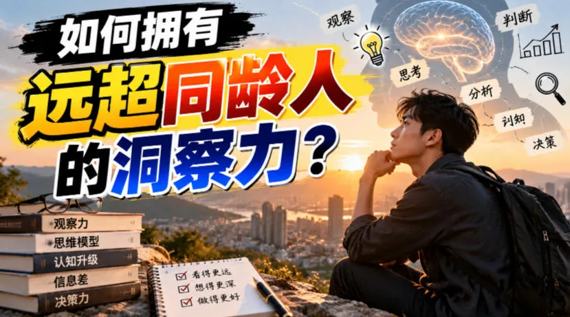 付费文章：如何拥有远超同龄人的洞察力？-梦帆创业网