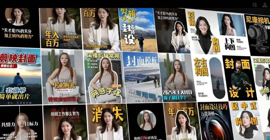 （20063期）【剪映模板】100款剪映高级感万能行业短视频封面字幕排版预设视频花字剪辑模版