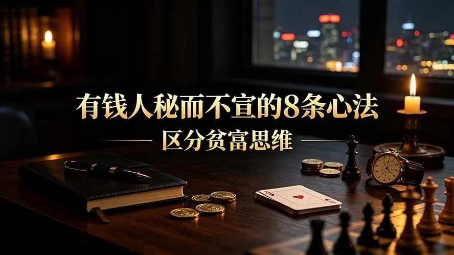 （19413期）付费文章：有钱人秘而不宣的8条心法｜区分贫富思维-梦帆创业网
