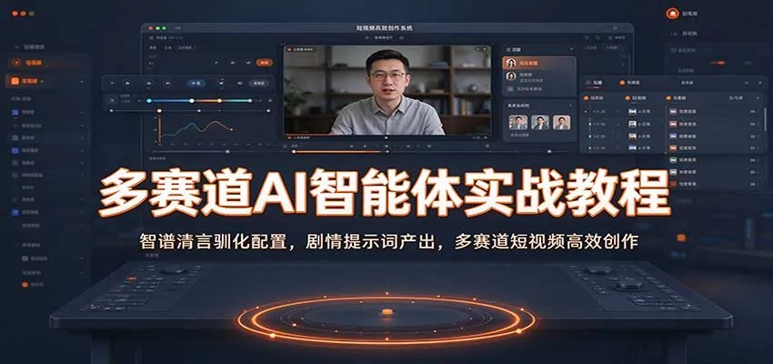 多赛道AI智能体实战教程：智谱清言驯化配置，剧情提示词产出，多赛道短视频高效创作-梦帆创业网