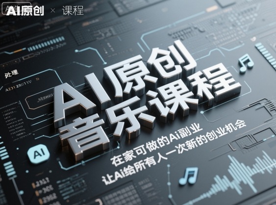 AI原创音乐课程，在家可做的Ai副业，让Ai给所有人一次新的创业机会-梦帆创业网