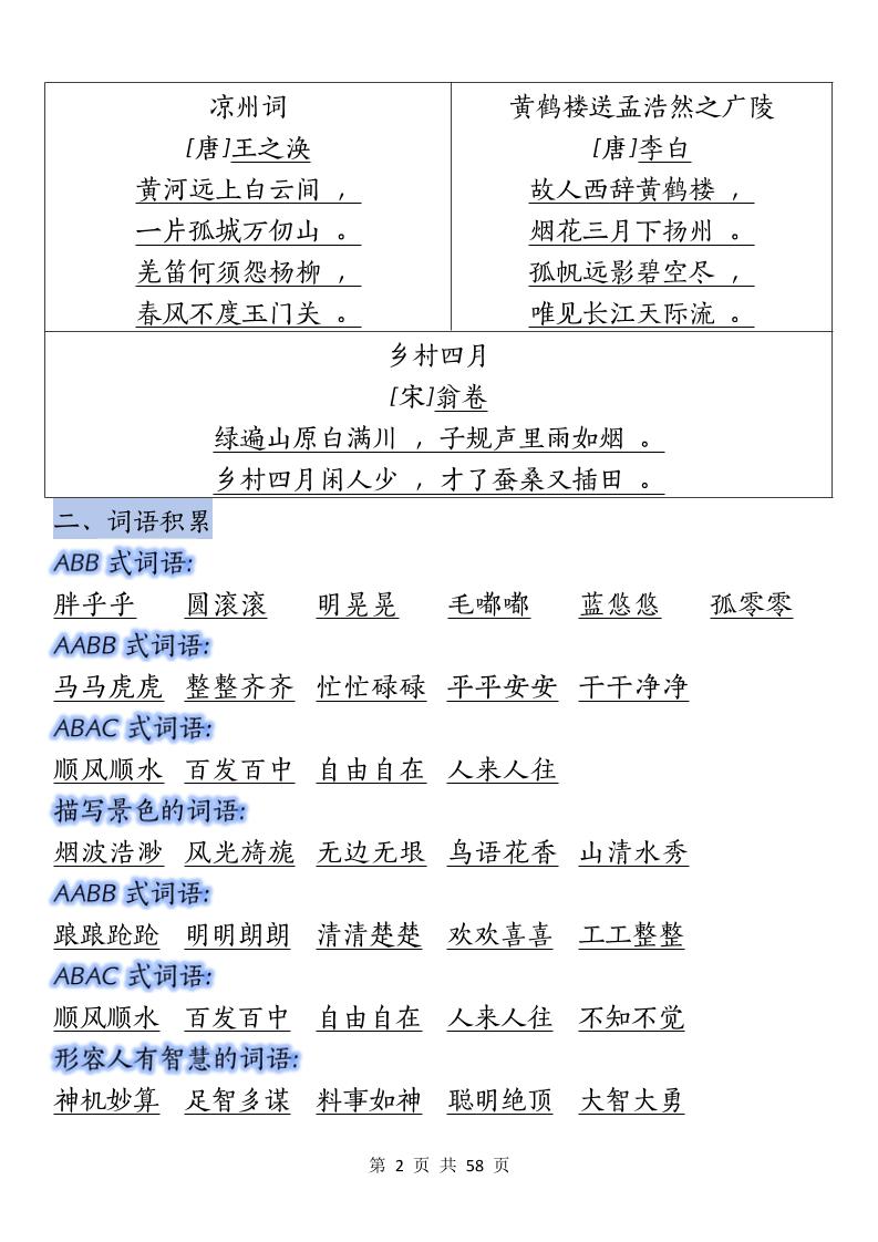 五下语文期末总复习重要考点归纳-梦帆创业网