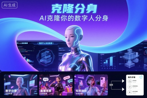 AI数字人认知实操课，克隆你的数字人分身-梦帆创业网