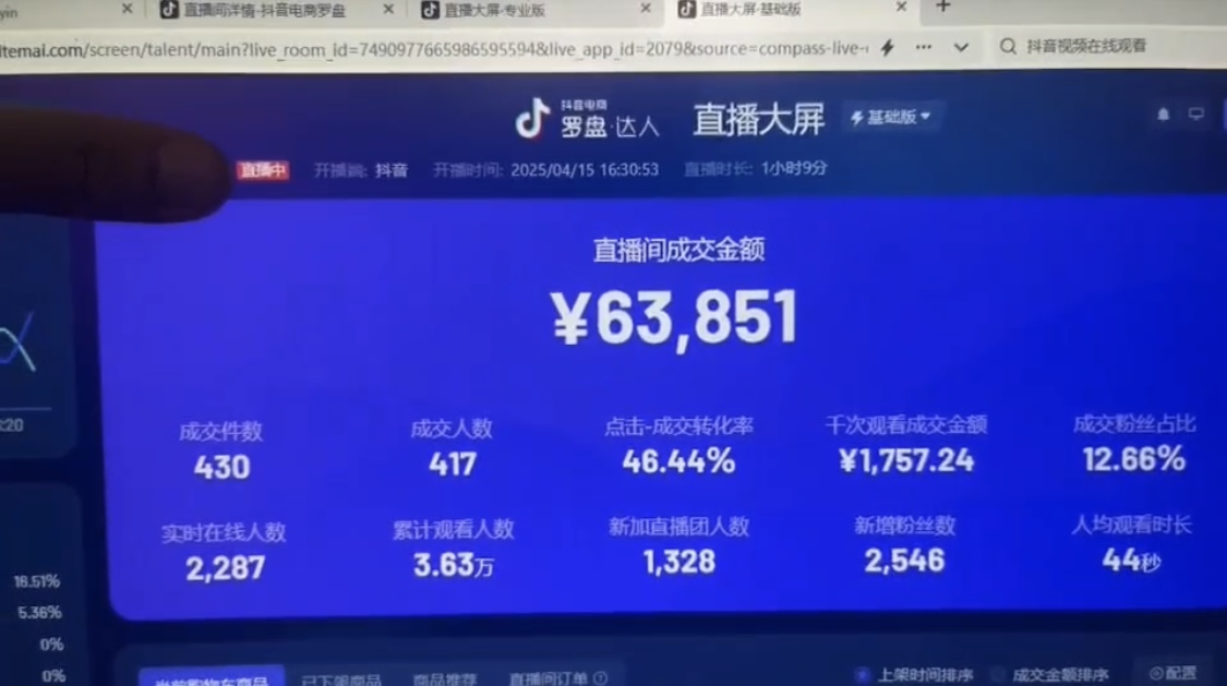 抖音破价直播，靠不露脸读稿子， 日入多张，100%起号-梦帆创业网
