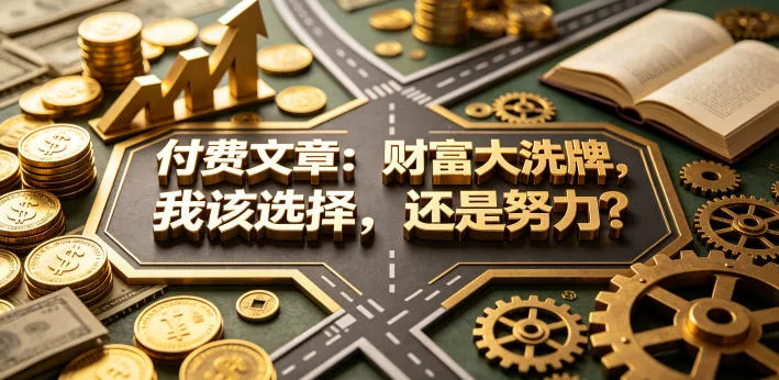 付费文章：财富大洗牌，我该选择，还是努力？-梦帆创业网