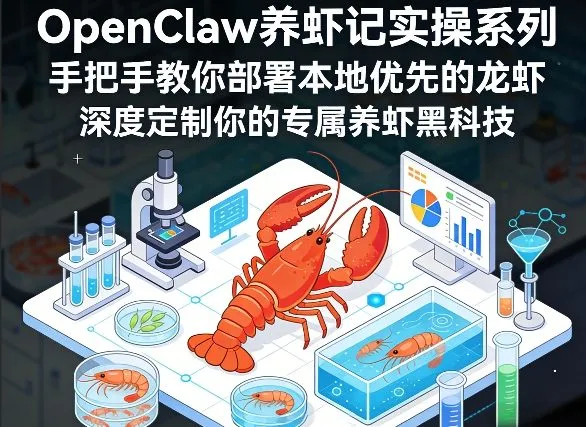 OpenClaw养虾记实操系列,手把手教你部署本地优先的龙虾,深度定制你的专属养虾黑科技 OpenClaw养虾记实操系列,手把手教你部署本地优先的龙虾,深度定制你的专属养虾黑科技