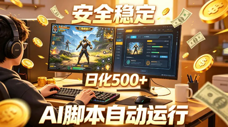 三角洲全自动挂G项目，AI脚本躺賺，日化500+，无需手动操作【揭秘】-梦帆创业网