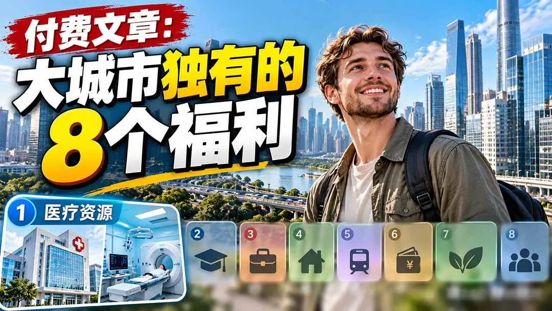 （20848期）付费文章：大城市独有的8个福利-梦帆创业网