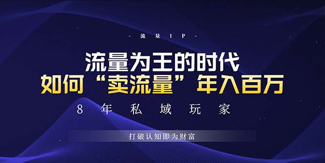 （13433期）未来如何通过“卖流量”年入百万，跨越一切周期绝对蓝海项目-梦帆创业网