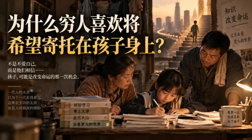某社群精品文章：为什么穷人喜欢将希望寄托在孩子身上？-梦帆创业网