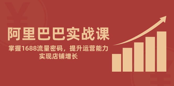 阿里巴巴实战课：掌握1688流量密码，提升运营能力，实现店铺增长-梦帆创业网