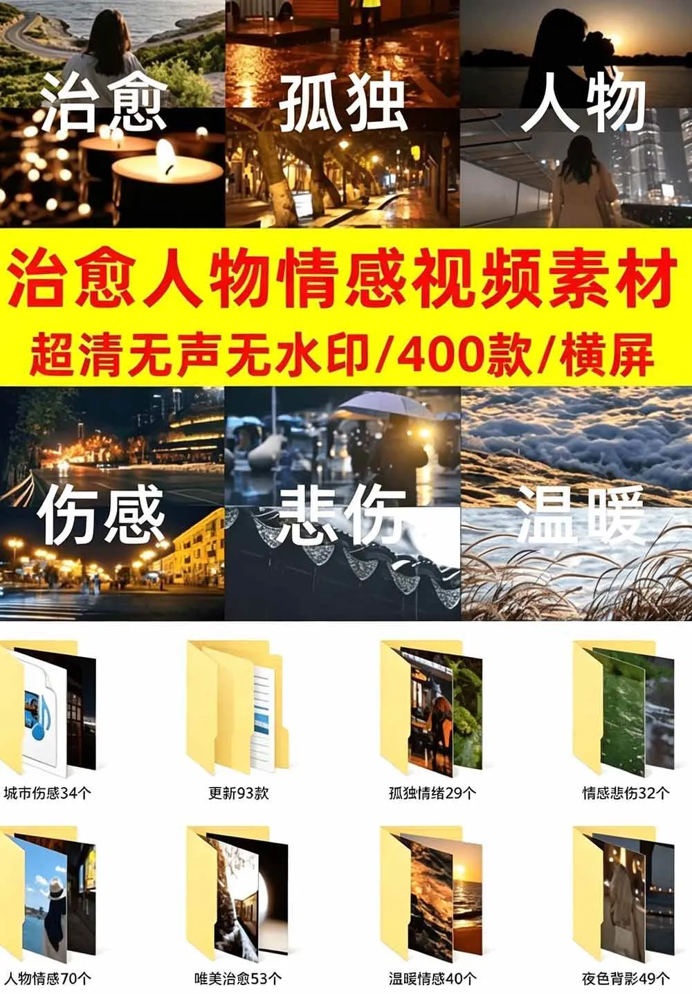 (19227期)爆款短视频常用视频素材!抖音治愈伤感人物情感视频素材,400款合集,无声无水印,视频感氛围拉满 (19227期)爆款短视频常用视频素材!抖音治愈伤感人物情感视频素材,400款合集,无声无水印,视频感氛围拉满